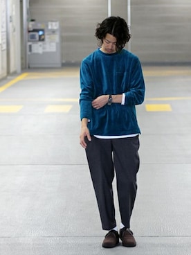 「CAMINANDO（カミナンド）のアイテム」を使った、YUKIさん（メンズ・176cm）の秋コーディネート