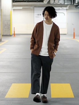 「CAMINANDO（カミナンド）のアイテム」を使った、YUKIさん（メンズ・176cm）の秋コーディネート