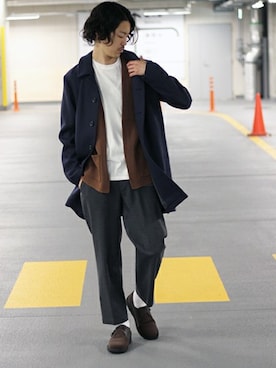 「CAMINANDO（カミナンド）のアイテム」を使った、YUKIさん（メンズ・176cm）の秋コーディネート