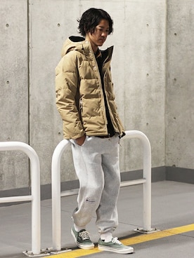 「JOURNAL STANDARD（ジャーナルスタンダード）のアイテム（ダウンジャケット/コート）」を使った、YUKIさん（メンズ・176cm）の秋コーディネート