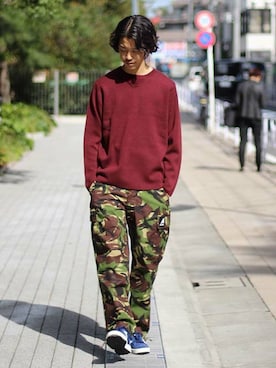 「JOURNAL STANDARD（ジャーナルスタンダード）のアイテム（その他パンツ）」を使った、YUKIさん（メンズ・176cm）の秋コーディネート
