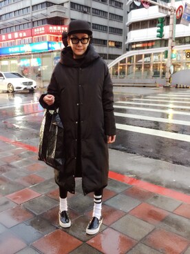 「benoit missolinのアイテム」を使った、Joyceさん（レディース・165cm）の冬コーディネート