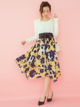 「アイテム（バッグ、ホワイト系）」を使った、GRLグレイル_OFFICIALさん（レディース・158cm）の冬コーディネート