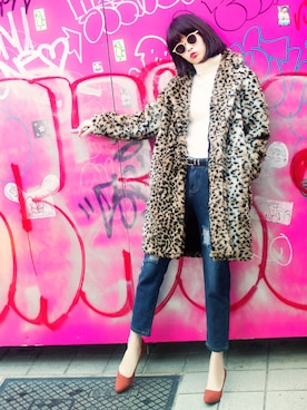 「ボーイズデニム」｜GRLグレイル_OFFICIALさん（レディース・168cm）の冬コーディネート