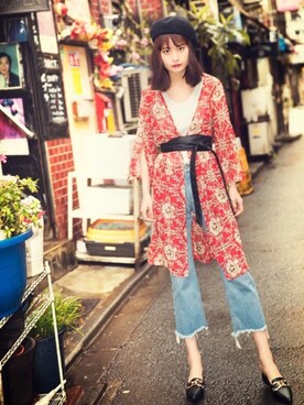 「GRL（グレイル）のアイテム（ハンチング/ベレー帽）」を使った、GRLグレイル_OFFICIALさん（レディース・167cm）の春コーディネート