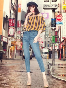 「GRL（グレイル）のアイテム（ハンチング/ベレー帽）」を使った、GRLグレイル_OFFICIALさん（レディース・167cm）の春コーディネート