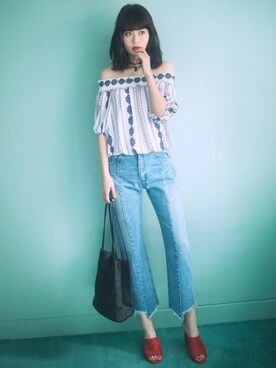 「GRL（グレイル）のアイテム（その他トップス）」を使った、GRLグレイル_OFFICIALさん（レディース・167cm）の春コーディネート