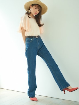 「GRL（グレイル）のアイテム（キャミソール）」を使った、GRLグレイル_OFFICIALさん（レディース・155cm）の春コーディネート