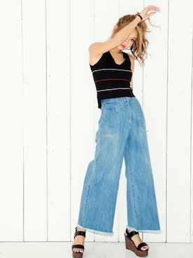 「GRL（グレイル）のアイテム（ブレスレット）」を使った、GRLグレイル_OFFICIALさん（レディース・166cm）の春コーディネート