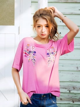 「GRL（グレイル）のアイテム（ブレスレット）」を使った、GRLグレイル_OFFICIALさん（レディース・166cm）の春コーディネート