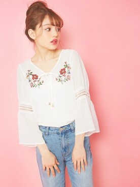 「GRL（グレイル）のアイテム（キャミソール）」を使った、GRLグレイル_OFFICIALさん（レディース・155cm）の夏コーディネート