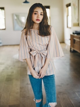 「クラッシュ」｜GRLグレイル_OFFICIALさん（レディース・155cm）の夏コーディネート