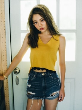 「クラッシュ」｜GRLグレイル_OFFICIALさん（レディース・155cm）の夏コーディネート