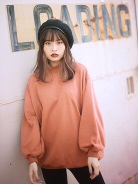 「GRL（グレイル）のアイテム（スウェット）」を使った、GRLグレイル_OFFICIALさん（レディース・166cm）の秋コーディネート