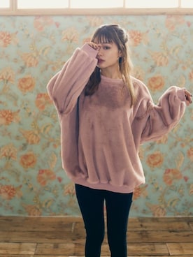 「GRL（グレイル）のアイテム（スウェット）」を使った、GRLグレイル_OFFICIALさん（レディース・158cm）の秋コーディネート