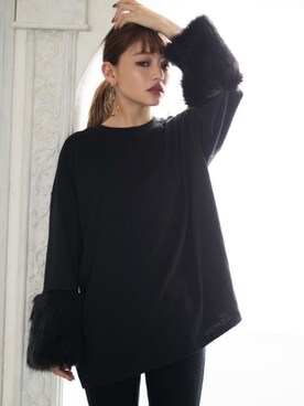 「GRL（グレイル）のアイテム（スウェット）」を使った、GRLグレイル_OFFICIALさん（レディース・158cm）の秋コーディネート