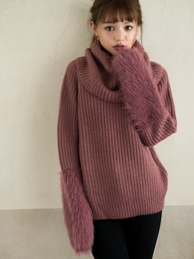 「GRL（グレイル）のアイテム（ピアス（両耳用））」を使った、GRLグレイル_OFFICIALさん（レディース・158cm）の秋コーディネート