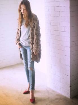 「ロングカーディガン」｜GRLグレイル_OFFICIALさん（レディース・165cm）の秋コーディネート