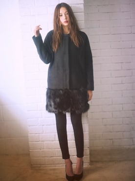 「GRL（グレイル）のアイテム（ダウンジャケット/コート）」を使った、GRLグレイル_OFFICIALさん（レディース・165cm）の秋コーディネート