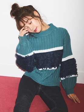 「GRL（グレイル）のアイテム（ピアス（両耳用））」を使った、GRLグレイル_OFFICIALさん（レディース・158cm）の冬コーディネート