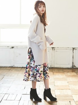 「もちもちニット」｜GRLグレイル_OFFICIALさん（レディース・158cm）の冬コーディネート