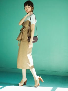 「GRL（グレイル）のアイテム（ピアス（両耳用））」を使った、GRLグレイル_OFFICIALさん（レディース・160cm）の春コーディネート