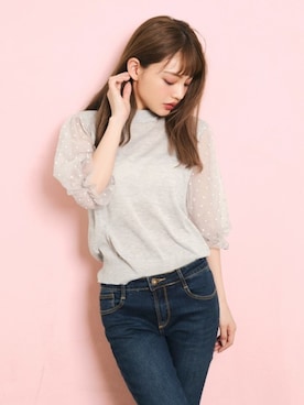 「チュール」｜GRLグレイル_OFFICIALさん（レディース・158cm）の春コーディネート