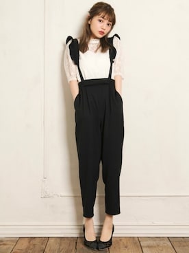 「GRL（グレイル）のアイテム（Tシャツ/カットソー）」を使った、GRLグレイル_OFFICIALさん（レディース・158cm）の春コーディネート