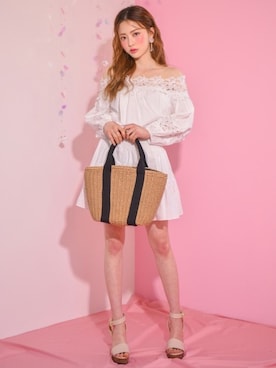 Grl グレイル の レース使いオフショルワンピース ワンピース Wear