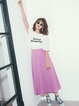 「GRL（グレイル）のアイテム（リング）」を使った、GRLグレイル_OFFICIALさん（レディース・160cm）の春コーディネート