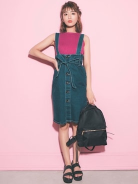 「GRL（グレイル）のアイテム（ピアス（両耳用））」を使った、GRLグレイル_OFFICIALさん（レディース・160cm）の春コーディネート