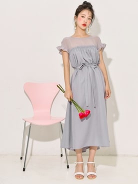 「GRL（グレイル）のアイテム（ピアス（両耳用））」を使った、GRLグレイル_OFFICIALさん（レディース・162cm）の夏コーディネート