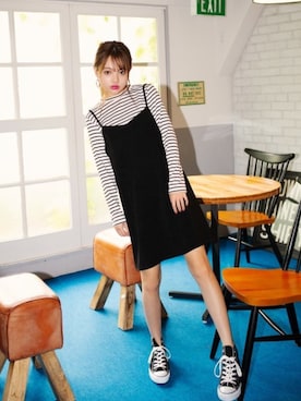 「GRL（グレイル）のアイテム（ピアス（両耳用））」を使った、GRLグレイル_OFFICIALさん（レディース・158cm）の夏コーディネート