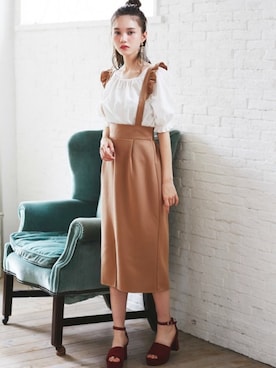 「シャーリング」｜GRLグレイル_OFFICIALさん（レディース・161cm）の秋コーディネート