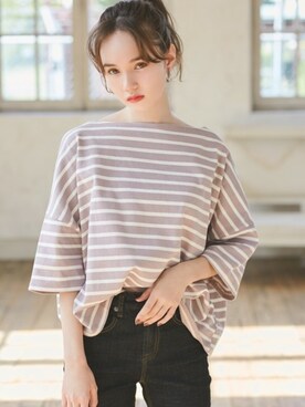 「GRL（グレイル）のアイテム（ピアス（両耳用））」を使った、GRLグレイル_OFFICIALさん（レディース・161cm）の秋コーディネート