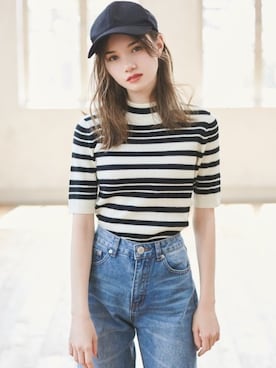 「GRL（グレイル）のアイテム（キャップ）」を使った、GRLグレイル_OFFICIALさん（レディース・161cm）の秋コーディネート