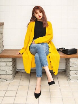 「GRL（グレイル）のアイテム（パンプス）」を使った、GRLグレイル_OFFICIALさん（レディース・158cm）の秋コーディネート