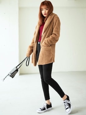 「アイテム（その他アウター）」を使った、GRLグレイル_OFFICIALさん（レディース・158cm）の秋コーディネート