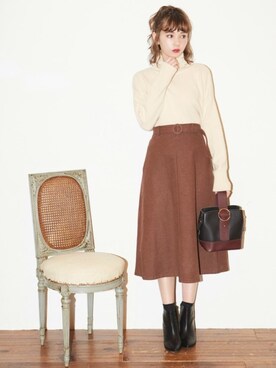 GRLグレイル_OFFICIALさん（レディース・161cm）の冬コーディネート