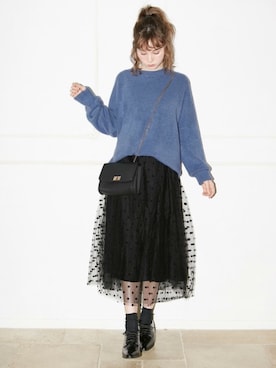「GRL（グレイル）のアイテム（その他シューズ）」を使った、GRLグレイル_OFFICIALさん（レディース・161cm）の冬コーディネート