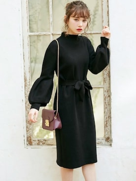 「GRL（グレイル）のアイテム（アクセサリー）」を使った、GRLグレイル_OFFICIALさん（レディース・161cm）の冬コーディネート