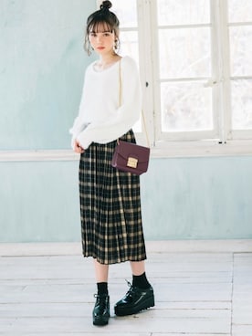 GRLグレイル_OFFICIALさん（レディース・161cm）の冬コーディネート