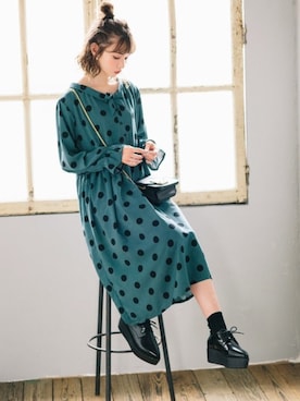 「ボウタイ」｜GRLグレイル_OFFICIALさん（レディース・161cm）の春コーディネート