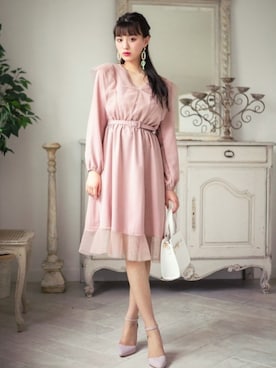 「GRL（グレイル）のアイテム（ピアス（両耳用））」を使った、GRLグレイル_OFFICIALさん（レディース・160cm）の春コーディネート