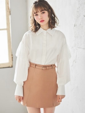 「GRL（グレイル）のアイテム（アクセサリー）」を使った、GRLグレイル_OFFICIALさん（レディース・161cm）の春コーディネート