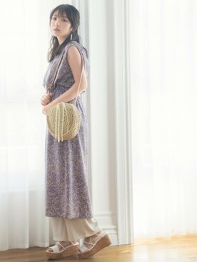 「GRL（グレイル）のアイテム（キャミソール）」を使った、GRLグレイル_OFFICIALさん（レディース・152cm）の春コーディネート