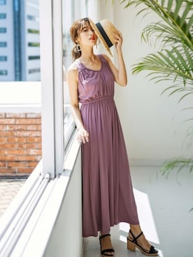 「Vネック」｜GRLグレイル_OFFICIALさん（レディース・160cm）の夏コーディネート