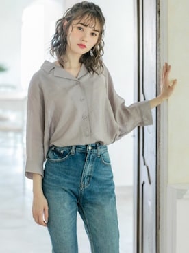 「GRL（グレイル）のアイテム（アクセサリー）」を使った、GRLグレイル_OFFICIALさん（レディース・161cm）の夏コーディネート