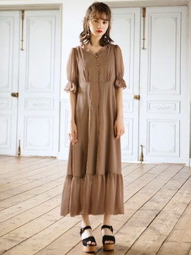 「GRL（グレイル）のアイテム（ピアス（両耳用））」を使った、GRLグレイル_OFFICIALさん（レディース・161cm）の夏コーディネート