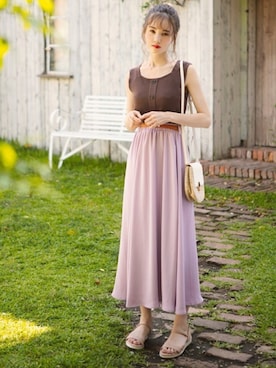 「アイテム（バッグ、ホワイト系）」を使った、GRLグレイル_OFFICIALさん（レディース・161cm）の夏コーディネート